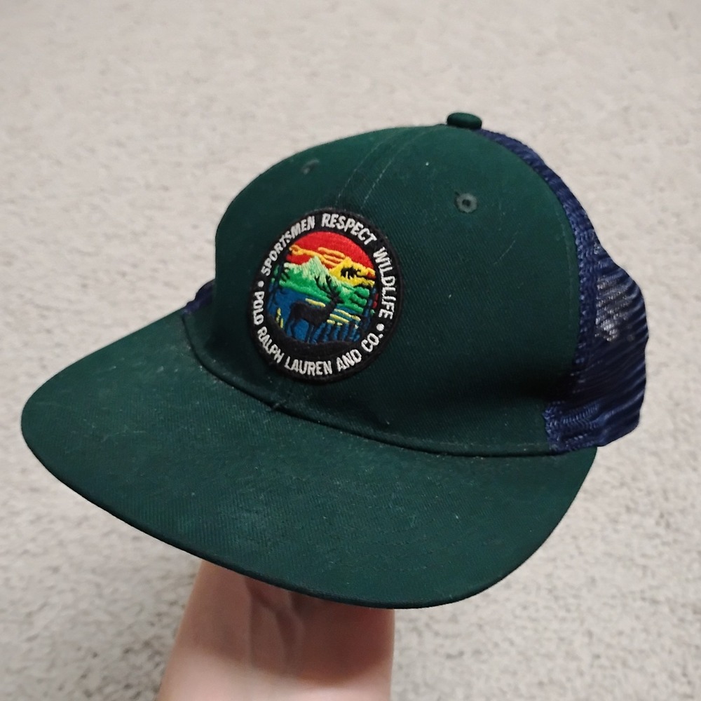 Polo Ralph Lauren Hat Cap Sportsman Wildlife Expedition Trucker Snapback Hunting